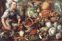 Beuckelaer, Joachim - Market Woman with Fruit, Vegetables and Poultry